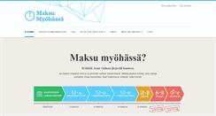 Desktop Screenshot of maksumyohassa.fi