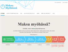 Tablet Screenshot of maksumyohassa.fi